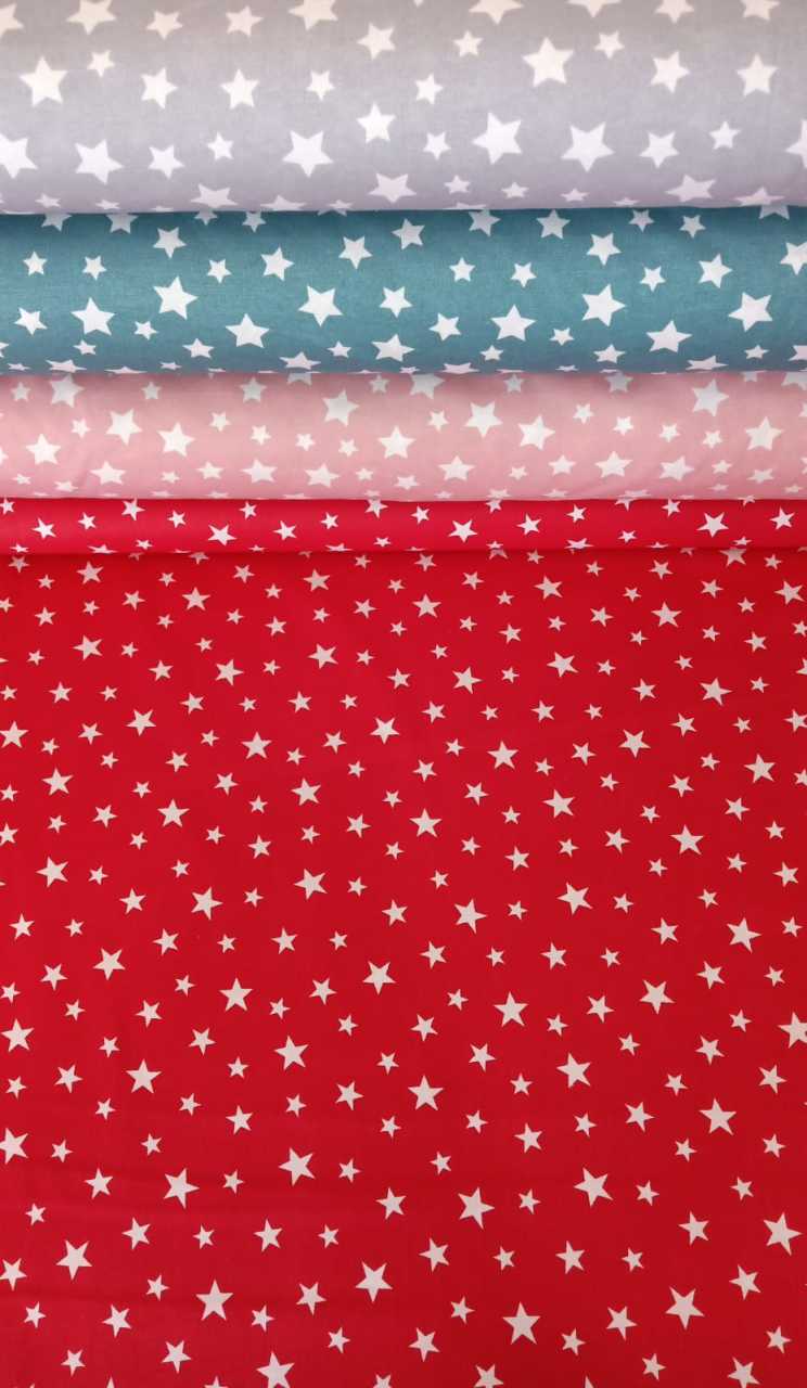 Yıldızlar Poplin Kumaş