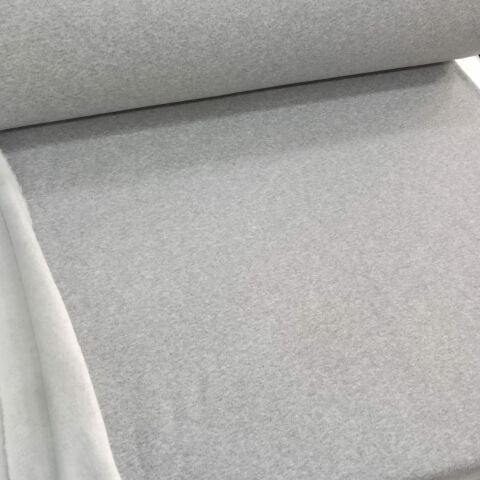 Gri Kırçıllı 3 İplik Şardonlu Penye Kumaş