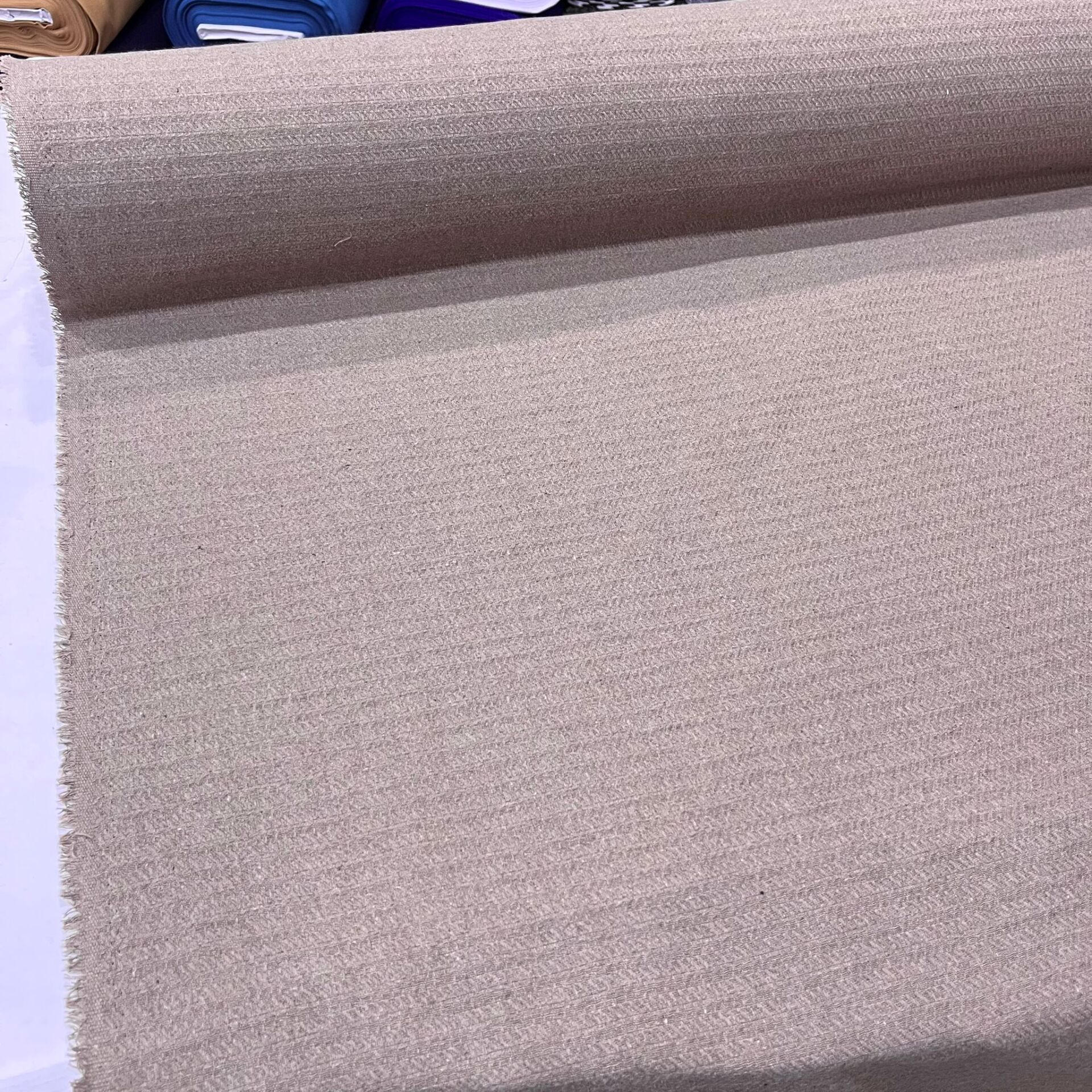 Sütlü Kahve Fitilli Şanel Kumaş