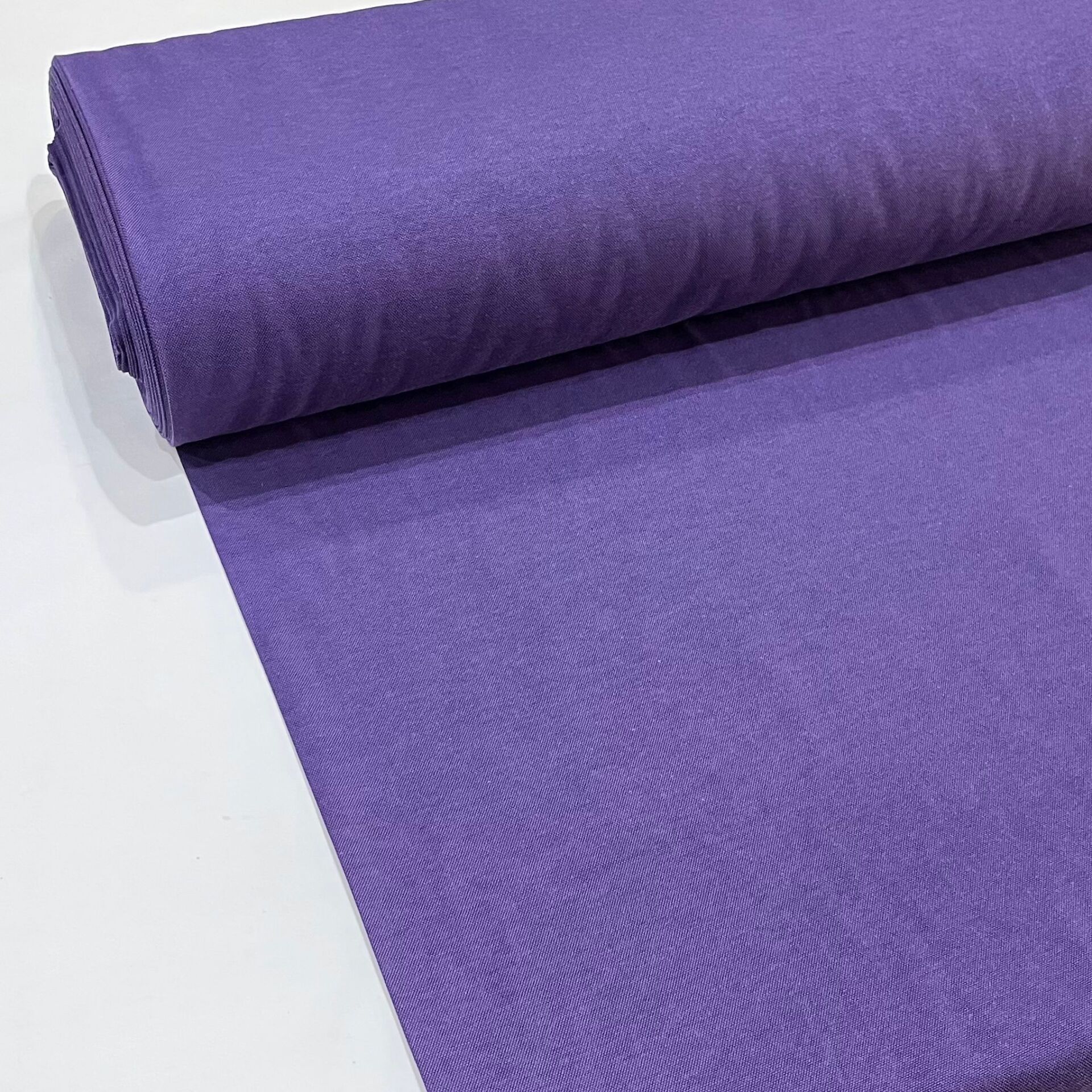 Mor Duck Keten Kumaş