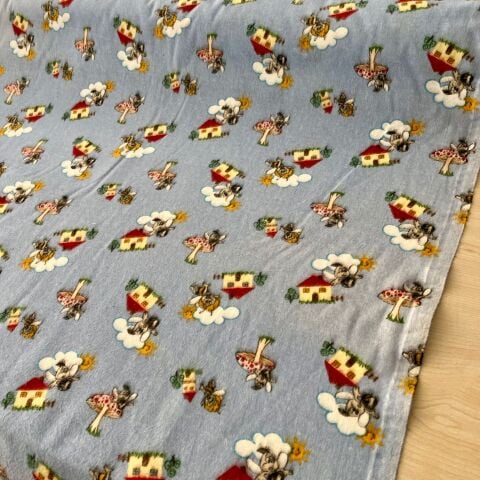 Mavi Arı Maya Şardonlu Pazen Kumaş