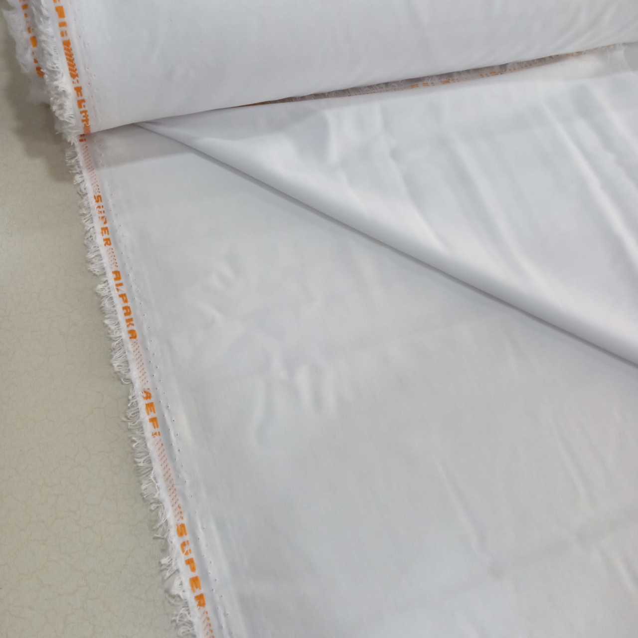 Beyaz Süper Alpaka  Kumaş