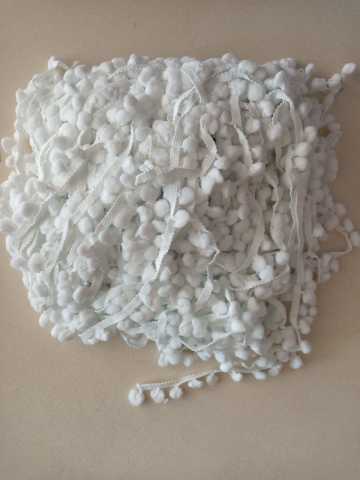 Beyaz Şerit Ponpon