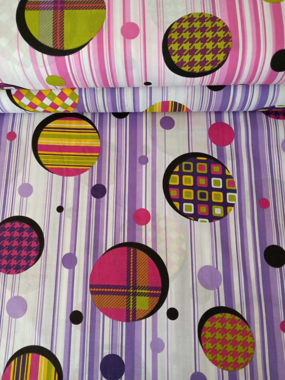 Geometrik Poplin Kumaş