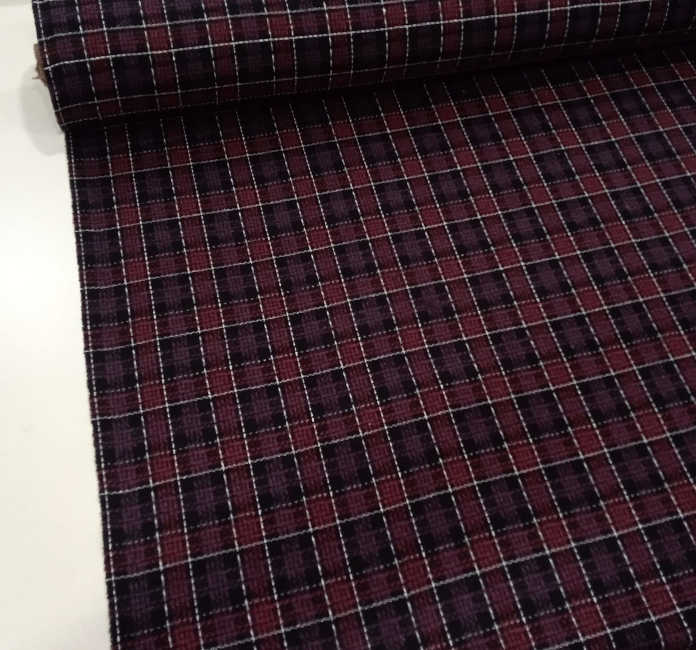 Bordo Kareli Şanel Kumaş