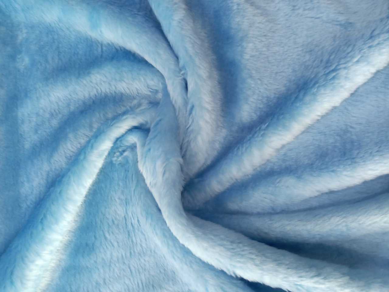 Buz Mavi Peluş Kumaş