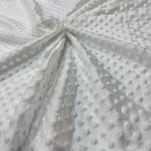 Kırık Beyaz Minky (Nohut Battaniye) Kumaş