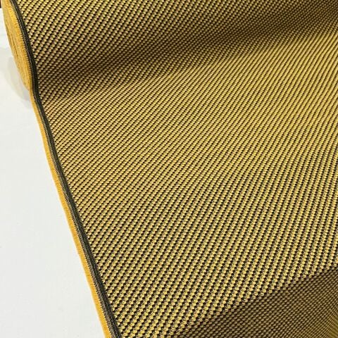 Hardal Siyah Noktalı Şanel Kumaş