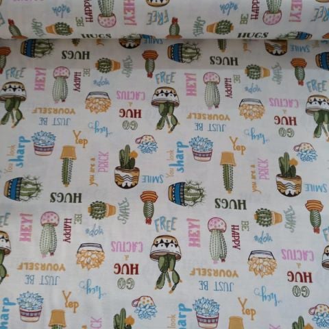 Kaktüsler Duck Keten