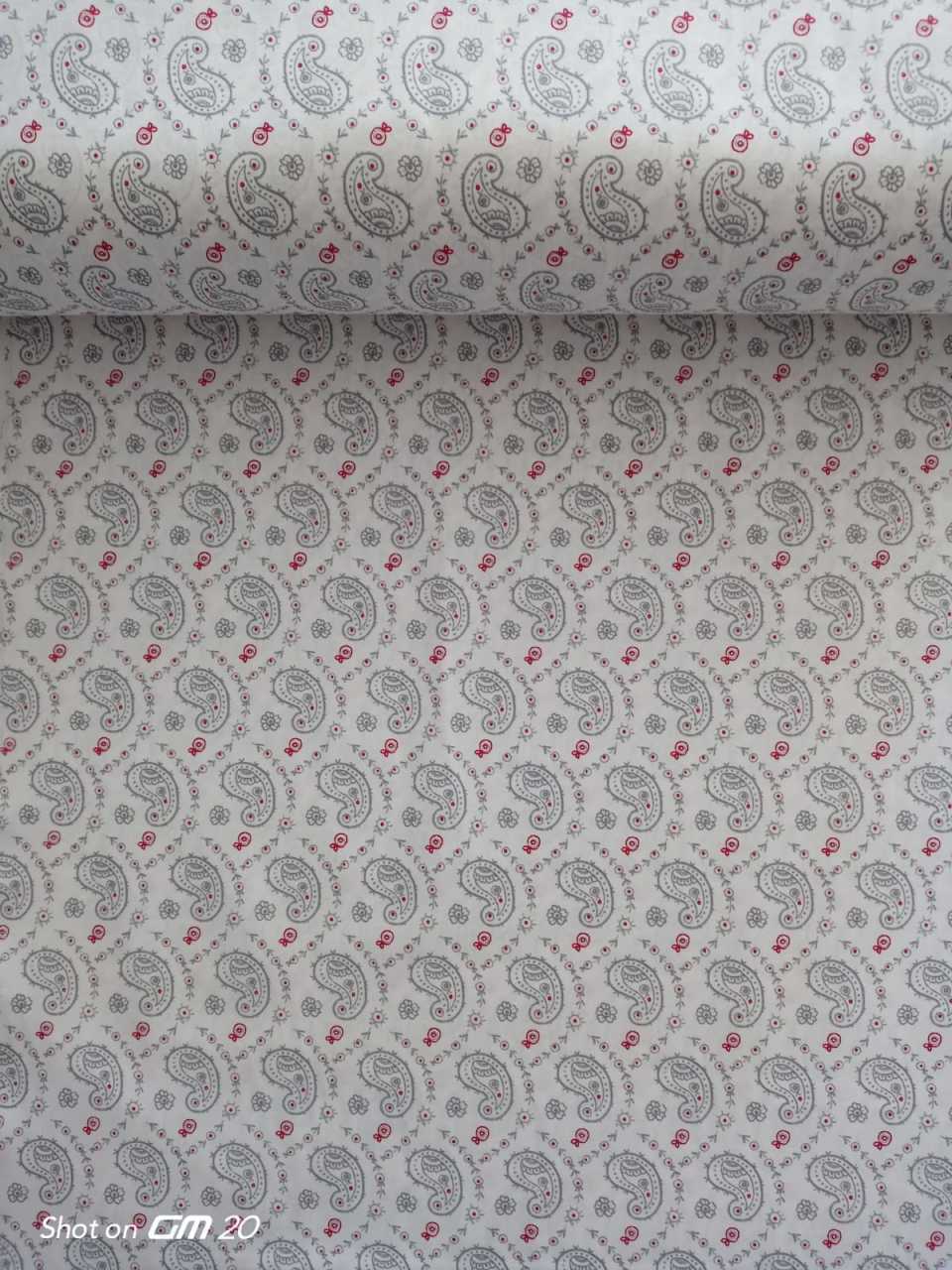Gri Şal Desen Poplin