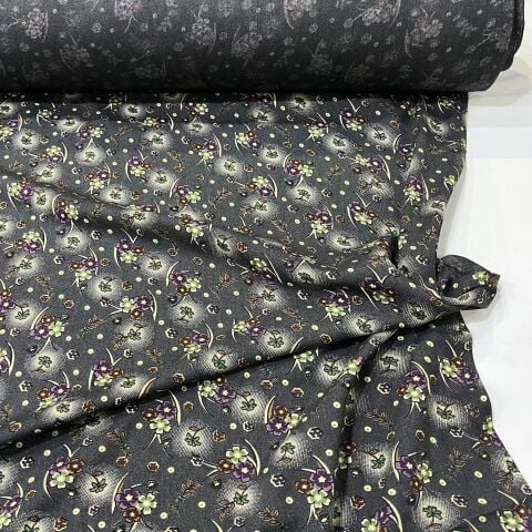 Mor Menekşe Yün Angor Kumaş