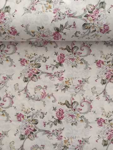 Sarmaşık Güller Poplin Pembe