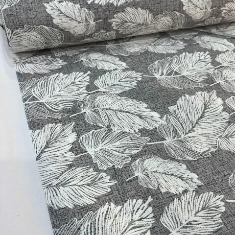 Gri Panama Döşemelik Duck Keten Kumaş (en 215 cm)