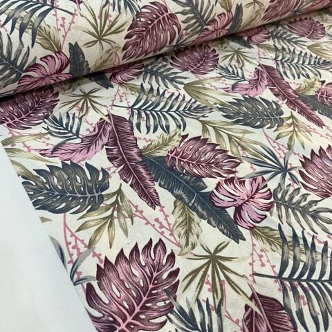 Renkli Panama Döşemelik Duck Keten Kumaş (en 215 cm)