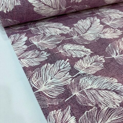 Eflatun Panama Döşemelik Duck Keten Kumaş (en 215 cm)