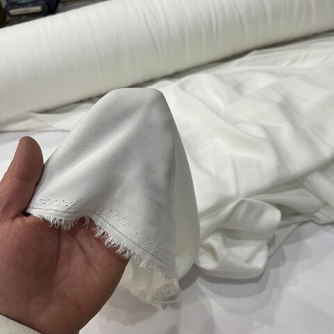 Ekru (Kırık Beyaz) Viskon Kumaş