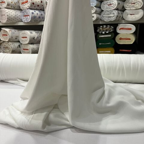 Ekru (Kırık Beyaz) Viskon Kumaş