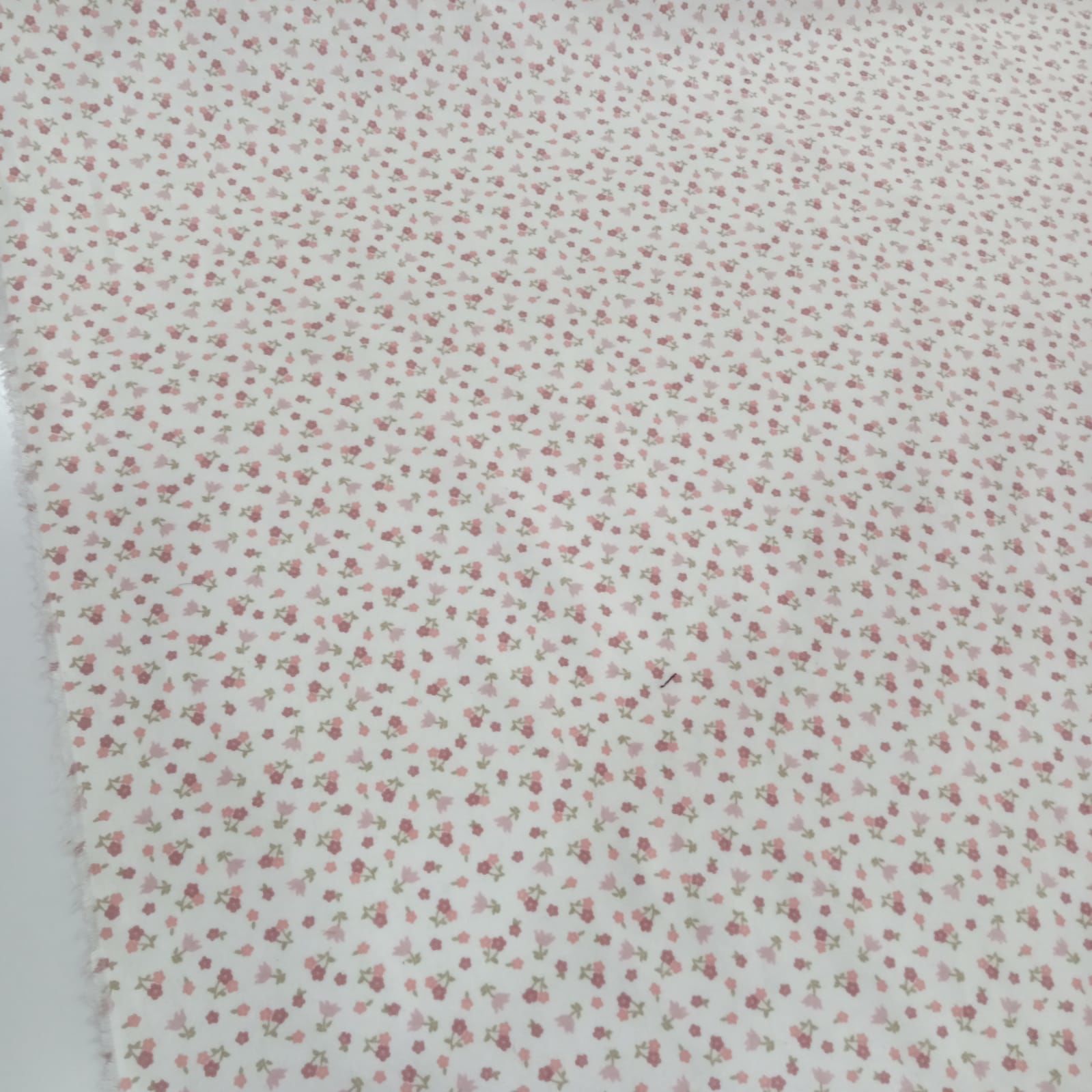 Minik Desenli Pazen Kumaş Pembe