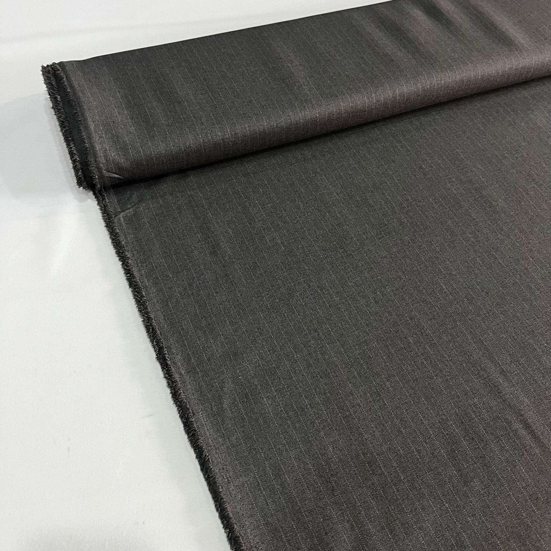 Gri Çizgili Pantolonluk Gabardin Kumaş