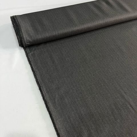 Gri Çizgili Pantolonluk Gabardin Kumaş