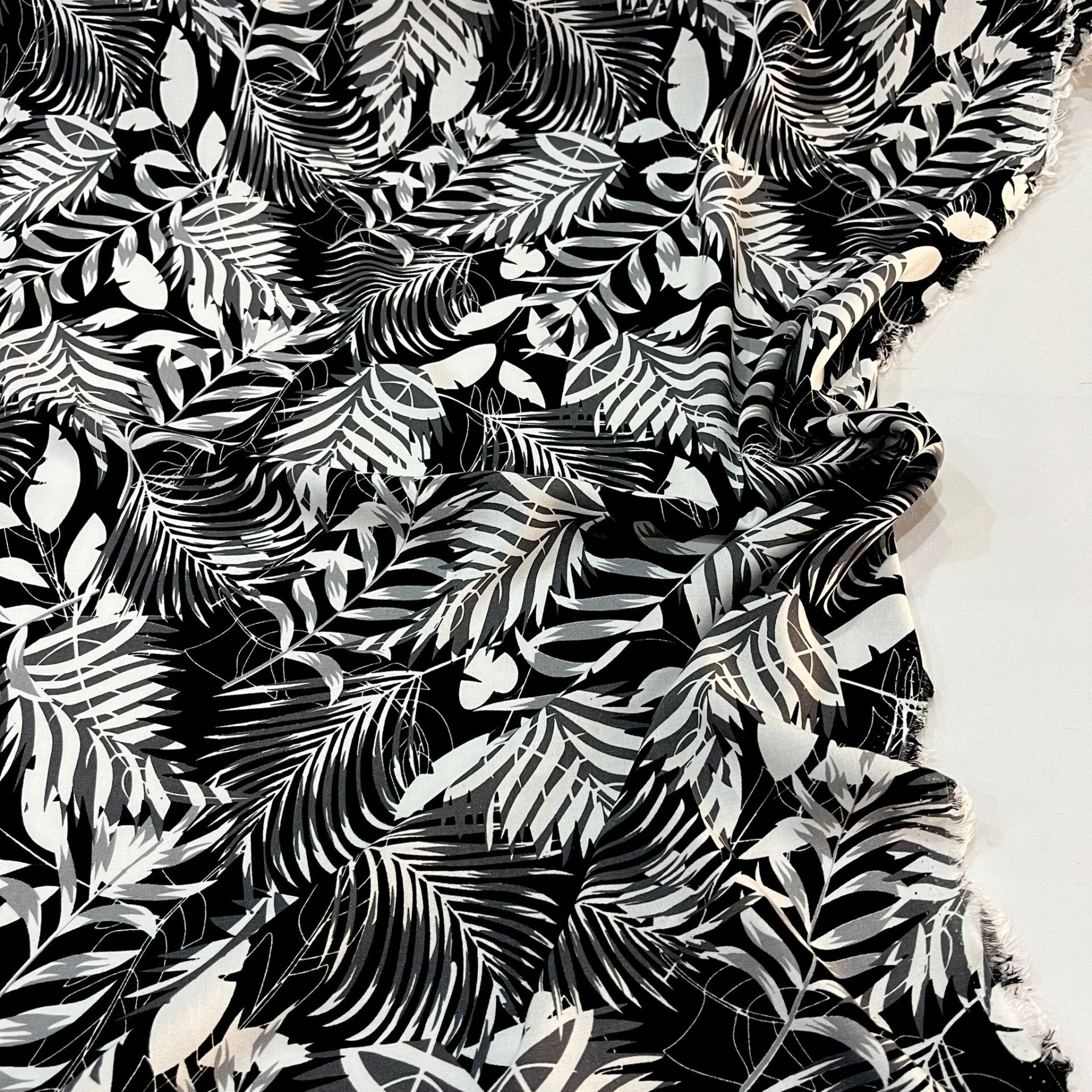 Siyah Panama Viskon Kumaş