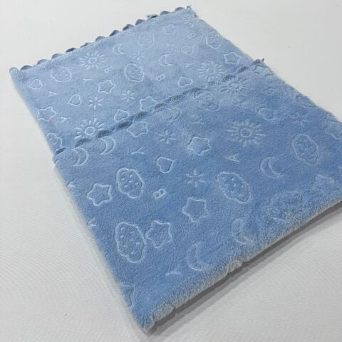 Mavi Welsoft Havlu Bebek Battaniyesi