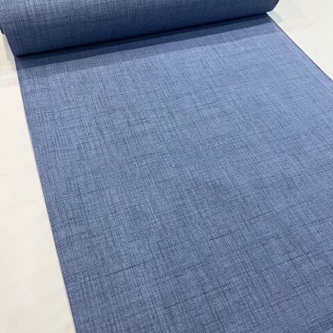 Mavi Melanjlı Poplin Kumaş