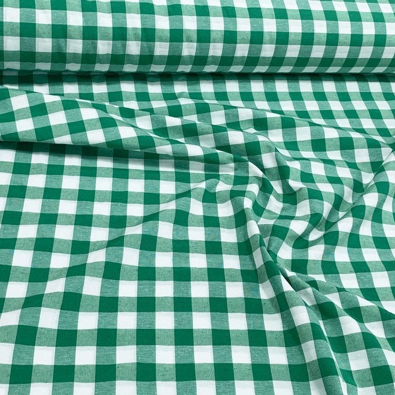 Yeşil Büyük Pötikare Zefir Kumaş