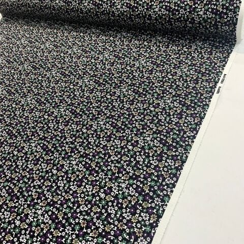 Mor Çıtır Çiçekler Divitin Kumaş