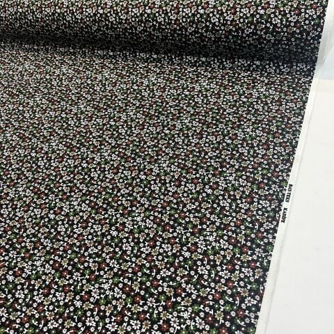 Kahve Çıtır Çiçekler Divitin Kumaş