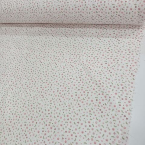 Pembe Minik Zambak Divitin Kumaş