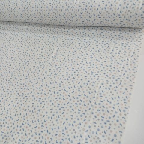 Mavi Minik Zambak Divitin Kumaş