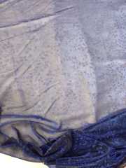 Lacivert Simli Sarmaşık Abiyelik Kumaş