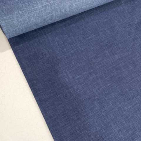 Denim Mavi Melanjlı Duck Keten