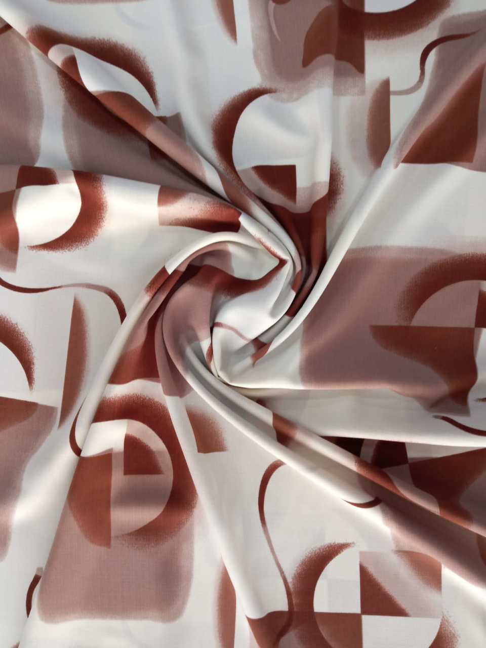 Geometrik Liza Kumaş Kahve