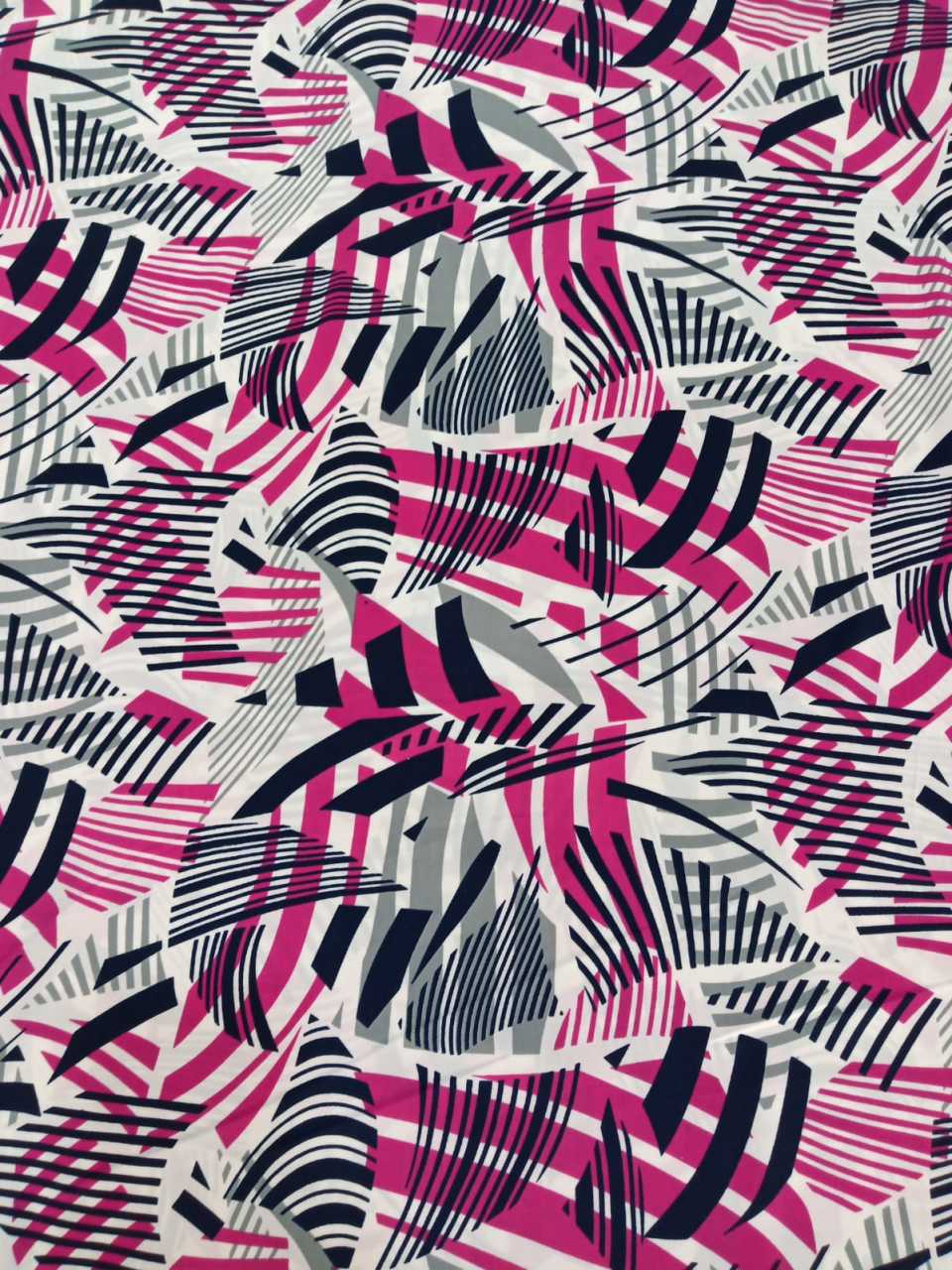 Çizgiler Liza Kumaş Pembe