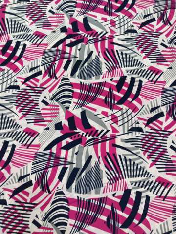 Çizgiler Liza Kumaş Pembe