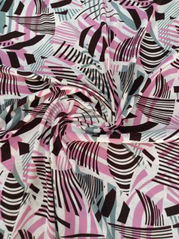 Çizgiler Liza Kumaş Pudra Pembe