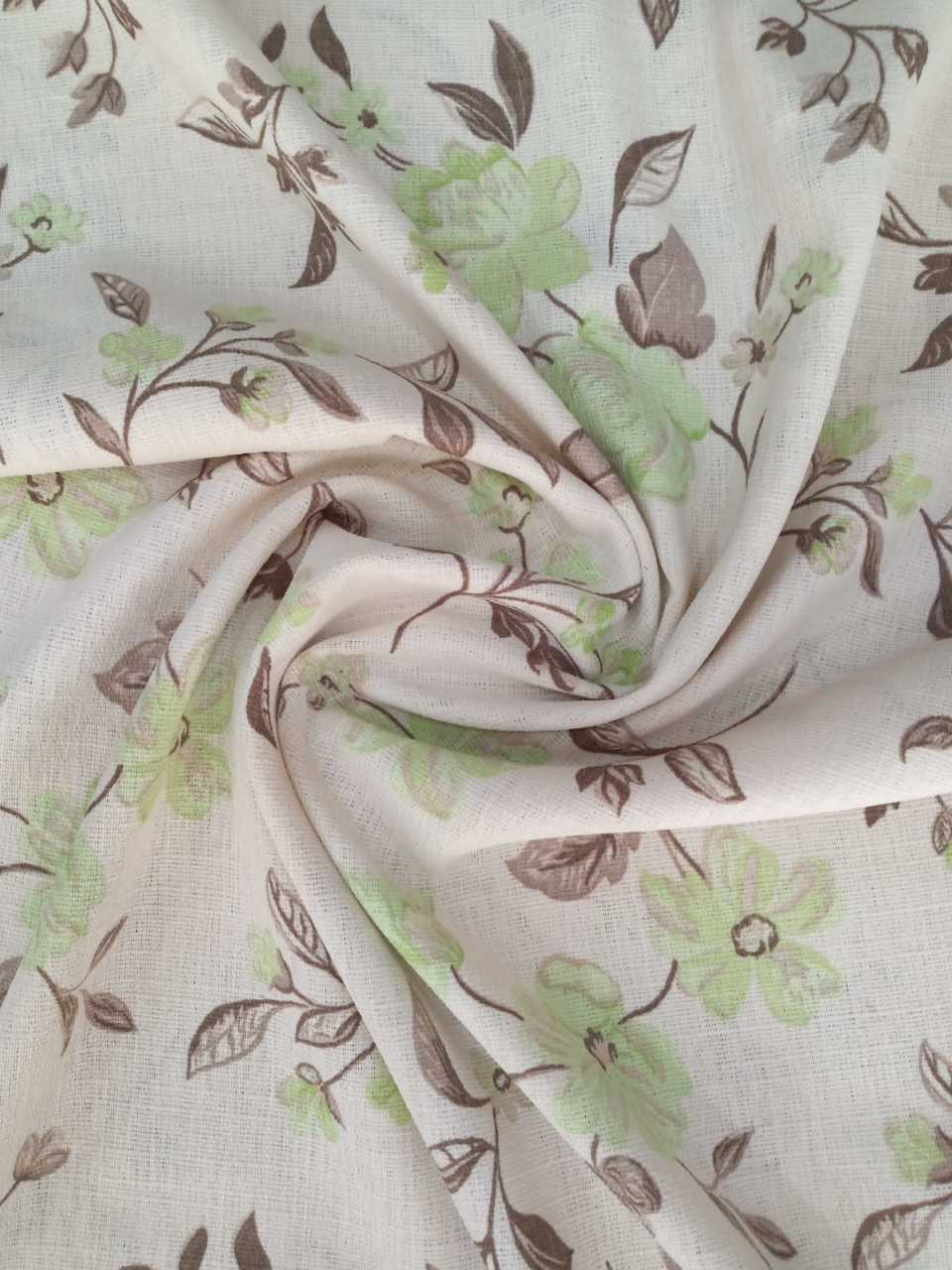 Güllü Kumlu Keten Fıstık Yeşili