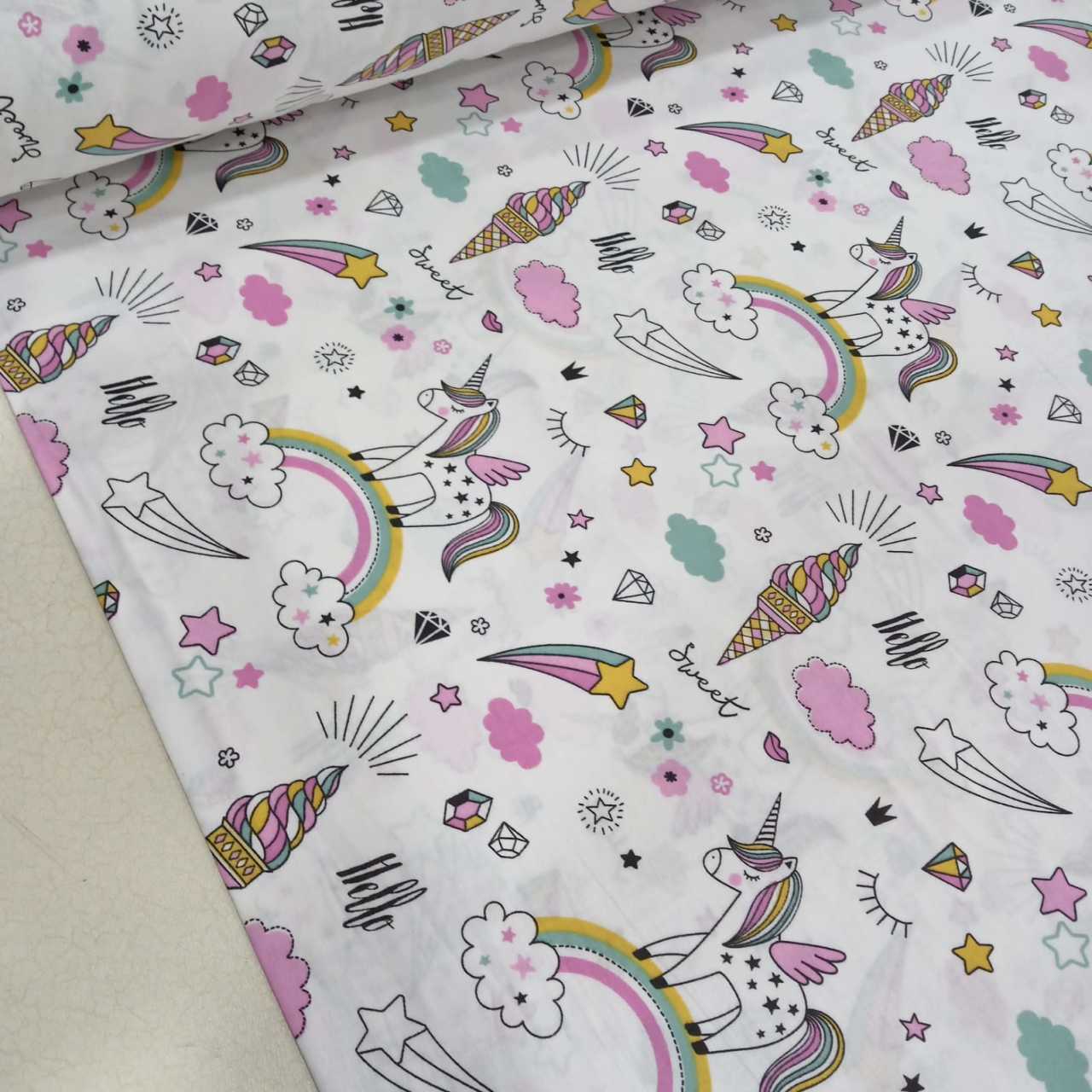 Unicorn Pembe Poplin