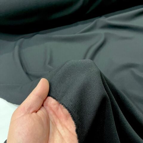 Siyah Şardonlu Ribana Kumaş