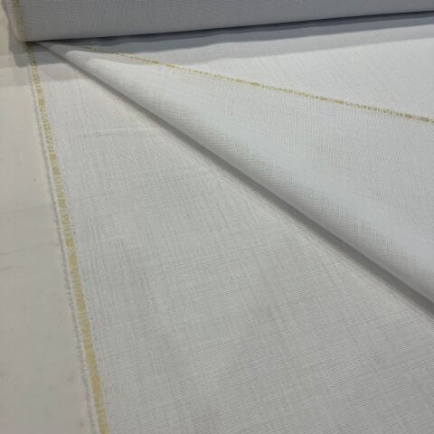 Beyaz Linen Keten Kumaş