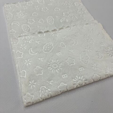 Beyaz Welsoft Havlu Bebek Battaniyesi