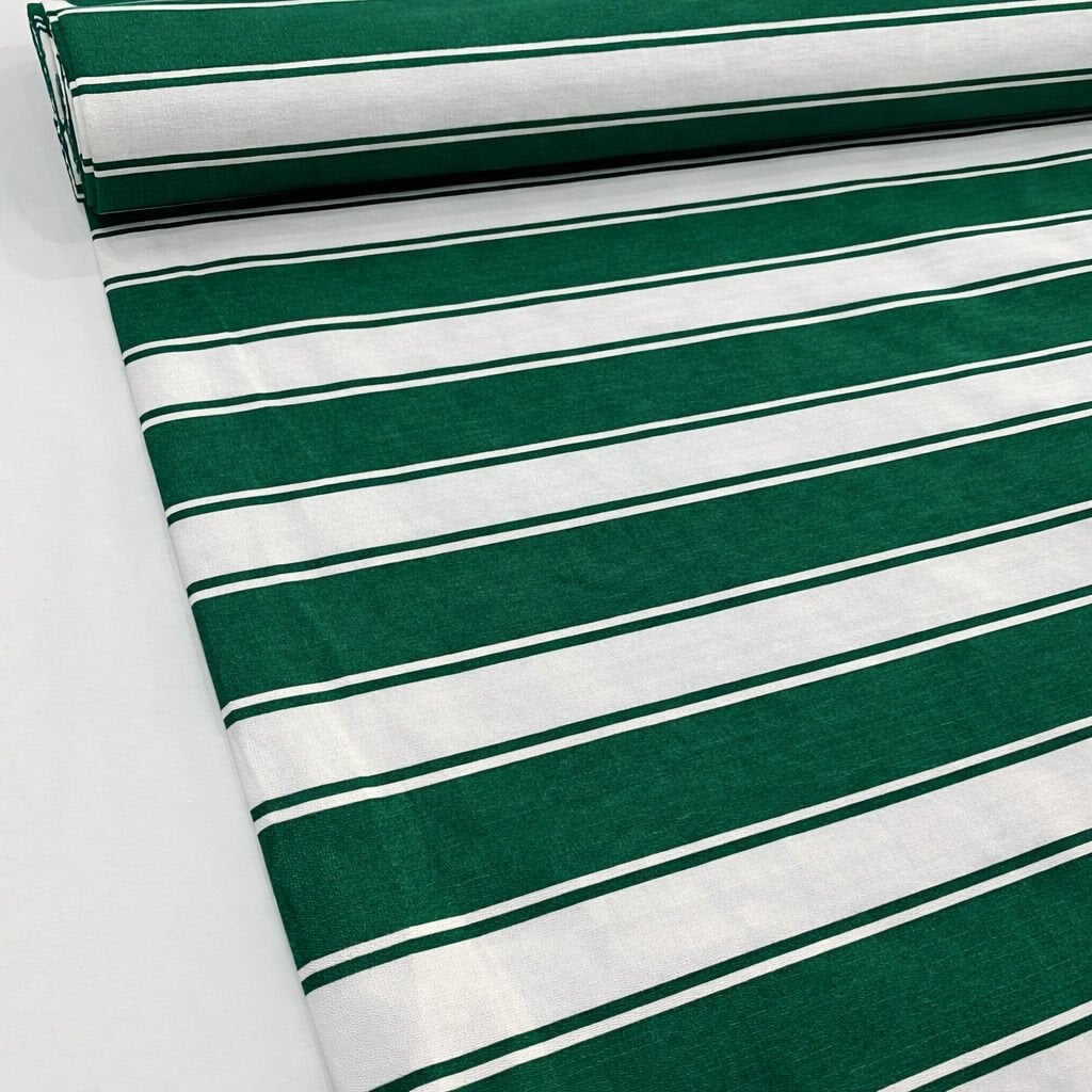 Yeşil Çizgili Branda Kumaşı En 280 cm