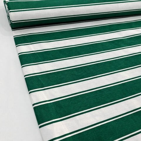 Yeşil Çizgili Branda Kumaşı En 280 cm