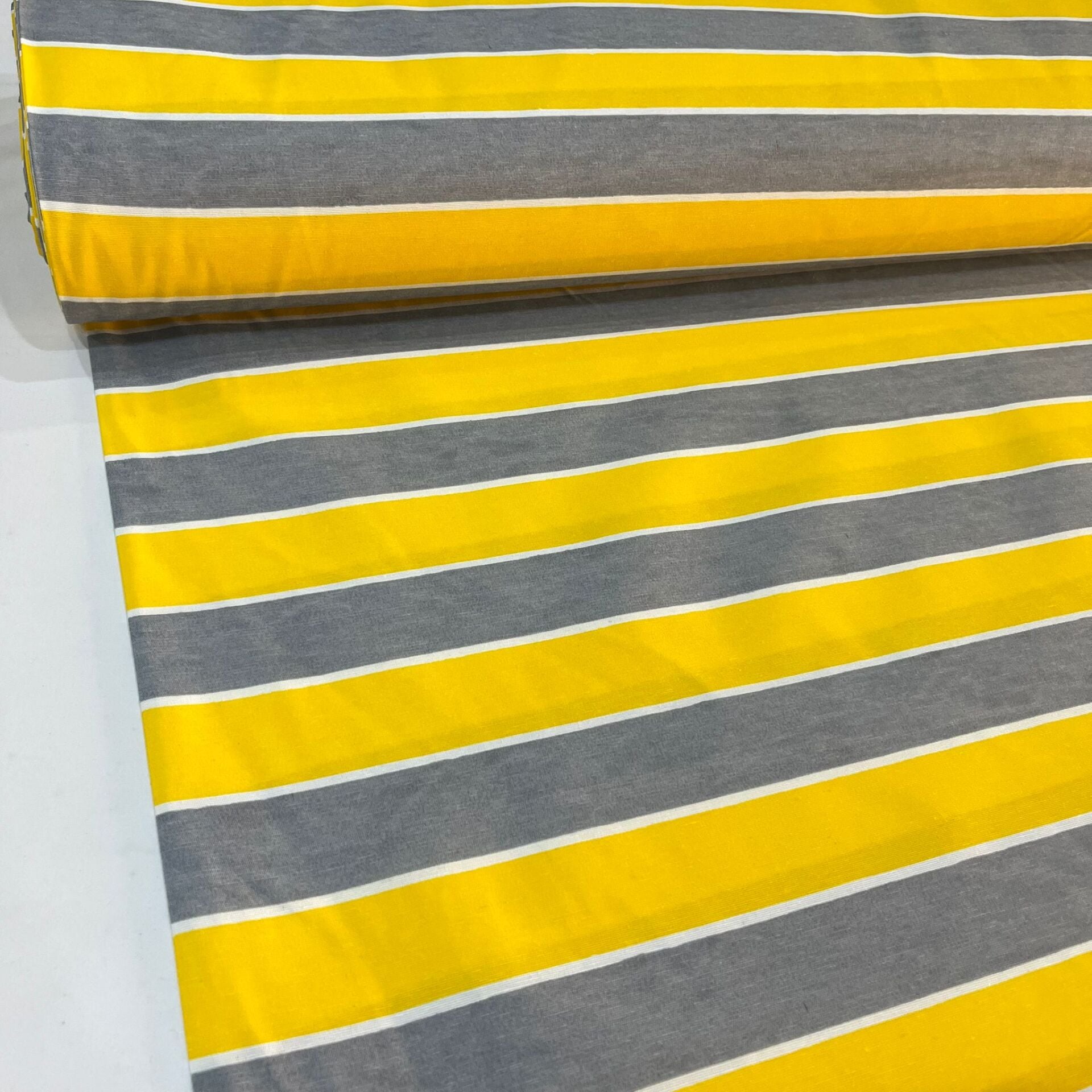 Sarı-Gri Çizgili Branda Kumaşı En 280 cm