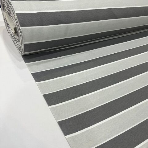 Gri Çizgili Branda Kumaşı En 280 cm