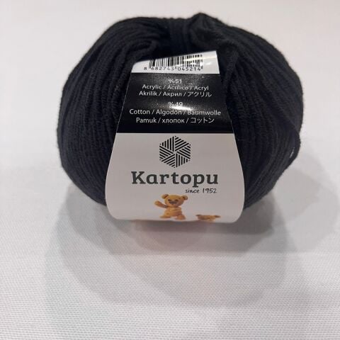 Siyah Cotton Punch İpi 165m-50gr