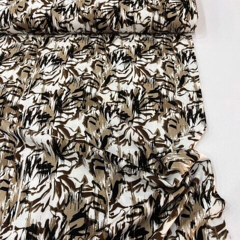 Kahve Manolya Viskon Kumaş