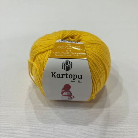 Sarı Cotton Punch İpi 165m-50gr